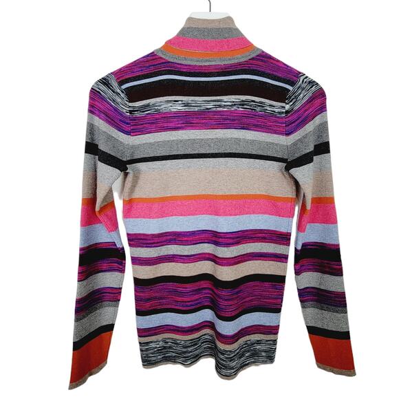 PROJECT Colorful Turtleneck Knit Pullover Long Sleeve Sweater - Size M - Picture 4 of 7